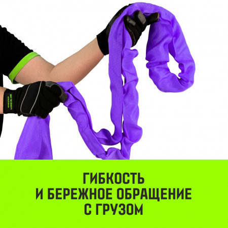 Строп текстильный кольцевой круглопрядный HITCH 1т - 2м  от интернет-магазина star-krep.ru